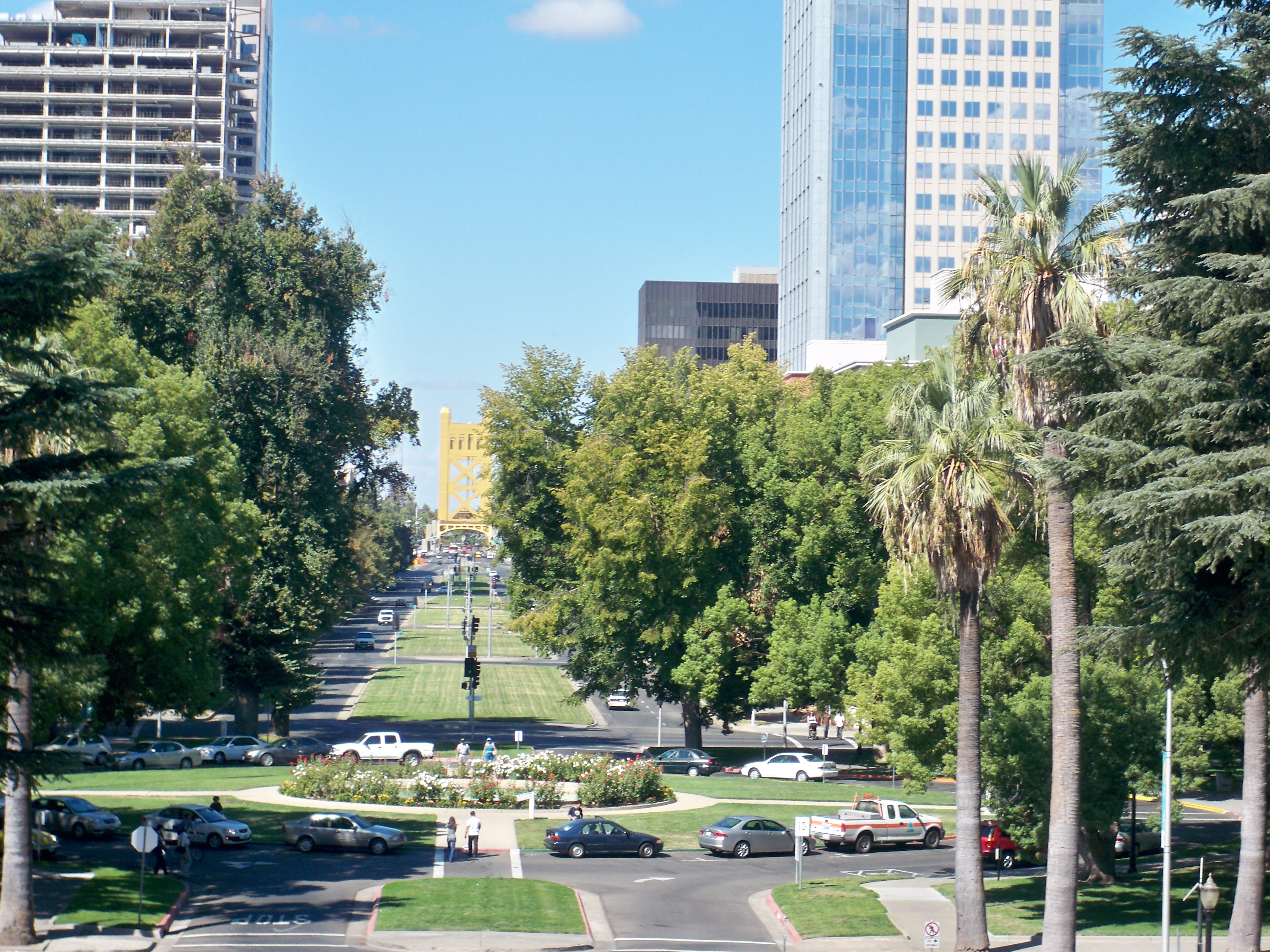 View of Capitol Mall in Sacramento