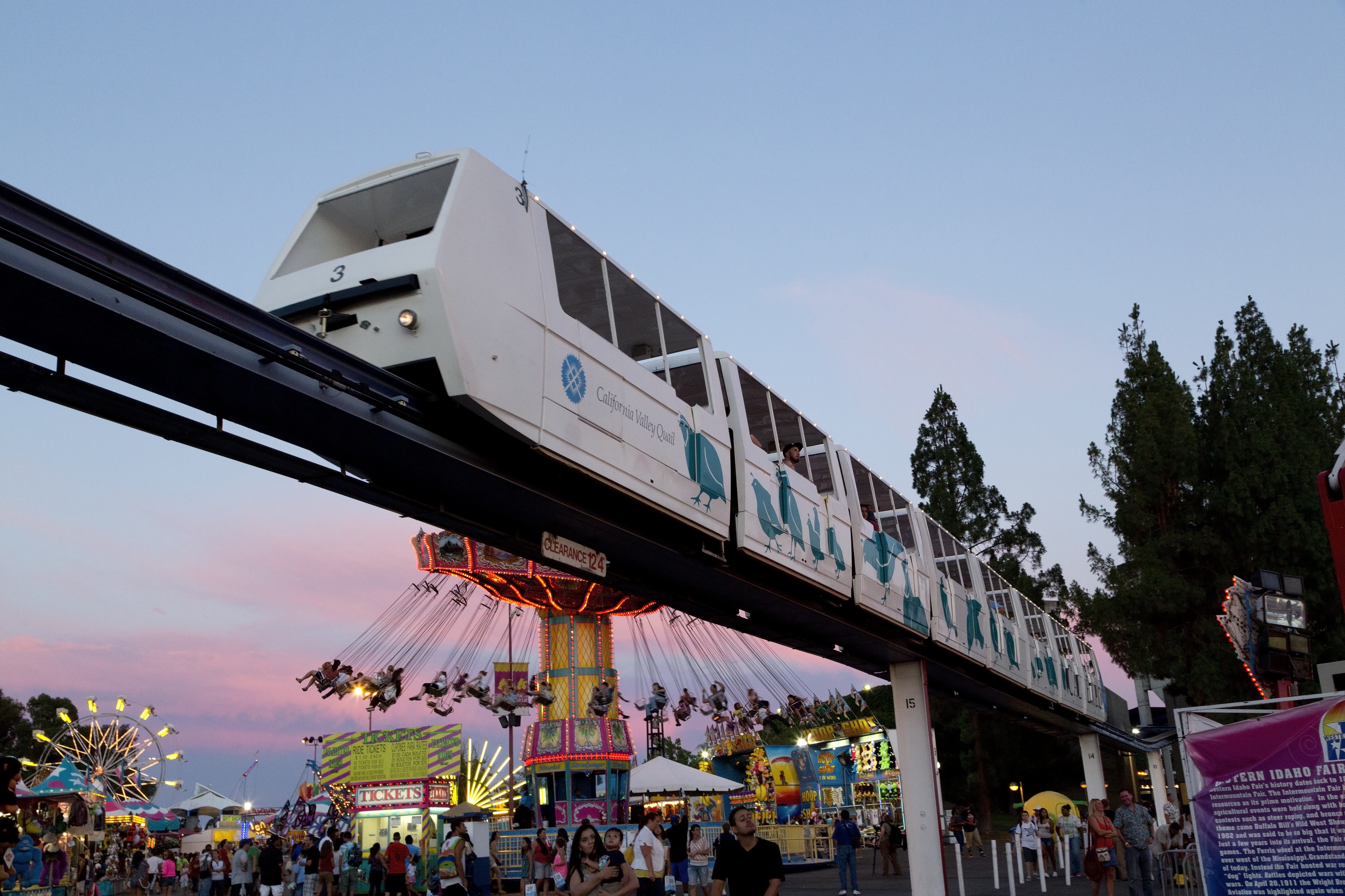 California State Fair at dusk